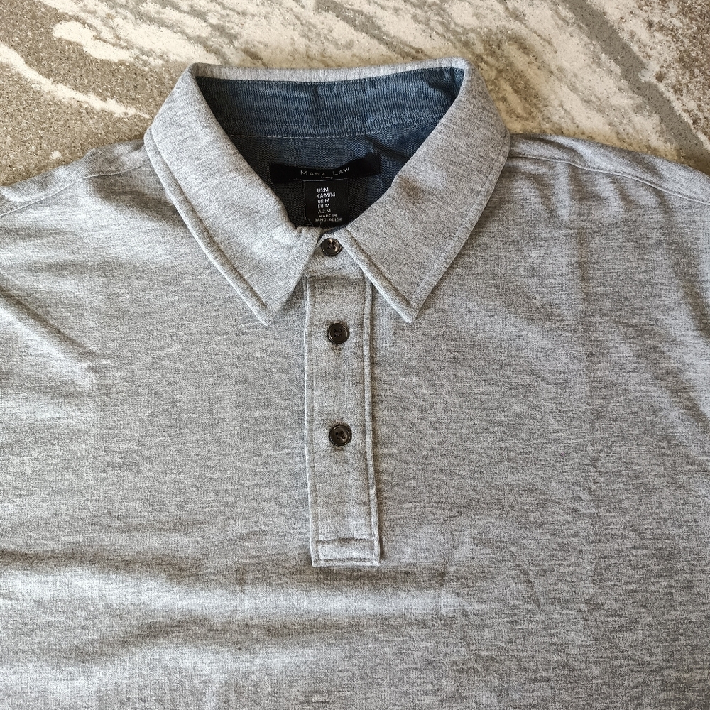 Mark Law Men's Long Sleeve Knit Shirt NEW Size Medium